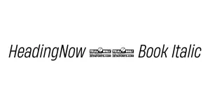 HeadingNow 53 Book Italic Font