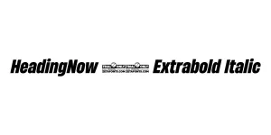 HeadingNow 57 Extrabold Italic Font