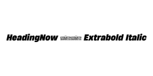 HeadingNow 67 Extrabold Italic Font
