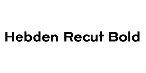 Hebden Recut Bold Font