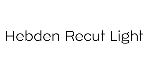 Hebden Recut Light Font
