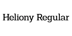 Heliony Regular Font