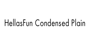 HellasFun Condensed Plain Font