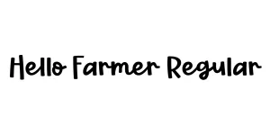 Hello Farmer Regular Font