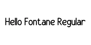 Hello Fontane Regular Font