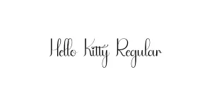Hello Kitty Regular Font