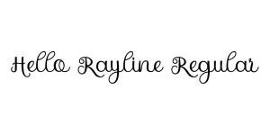 Hello Rayline Regular Font