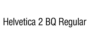 Helvetica 2 BQ Regular Font
