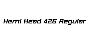 Hemi Head 426 Regular Font