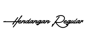 Hendangan Regular Font