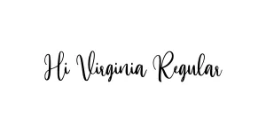 Hi Virginia Regular Font