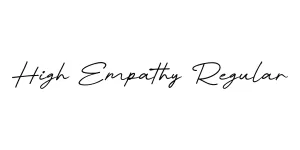 High Empathy Regular Font