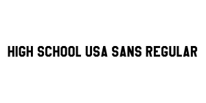 High School USA Sans Regular Font