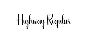 Highway Regular Font