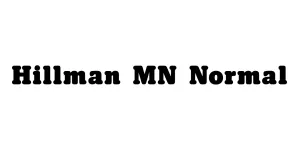 Hillman MN Normal Font