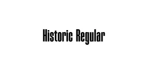 Historic Regular Font