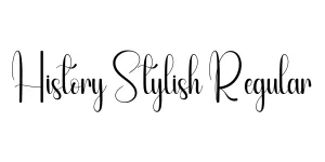 History Stylish Regular Font