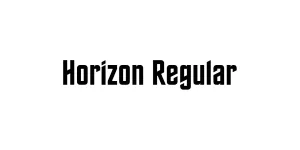 Horizon Regular Font