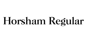 Horsham Regular Font