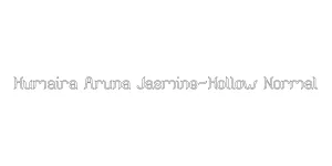 Humaira Aruna Jasmine-Hollow Normal Font