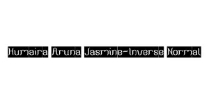 Humaira Aruna Jasmine-Inverse Normal Font