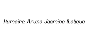 Humaira Aruna Jasmine Italique Font