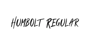 Humbolt Regular Font