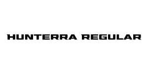 Hunterra Regular Font
