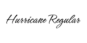 Hurricane Regular Font