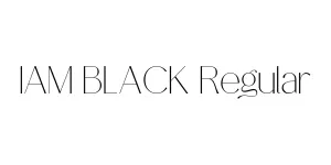 IAM BLACK Regular Font