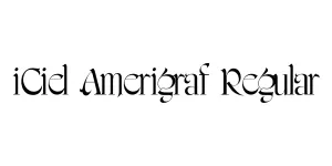 iCiel Amerigraf Regular Font