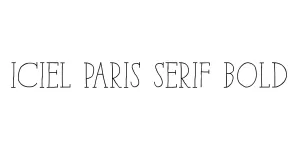 iCiel Paris Serif Bold Font