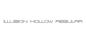 Illusion Hollow Regular Font