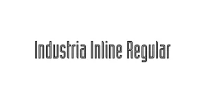 Industria Inline Regular Font
