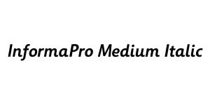 InformaPro Medium Italic Font