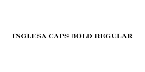 Inglesa Caps Bold Regular Font