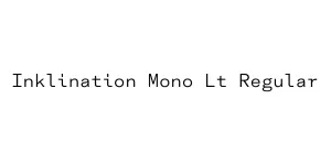 Inklination Mono Lt Regular Font