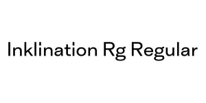 Inklination Rg Regular Font