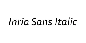 Inria Sans Italic Font