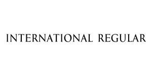 International Regular Font
