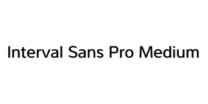 Interval Sans Pro Medium Font