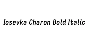 Iosevka Charon Bold Italic Font