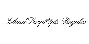 IslandScriptOpti Regular Font