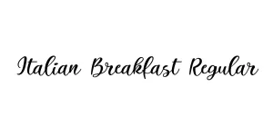 Italian Breakfast Regular Font