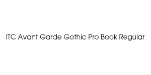 ITC Avant Garde Gothic Pro Book Regular Font