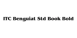 ITC Benguiat Std Book Bold Font