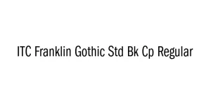 ITC Franklin Gothic Std Bk Cp Regular Font