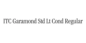 ITC Garamond Std Lt Cond Regular Font