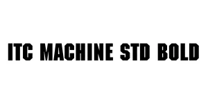 ITC Machine Std Bold Font
