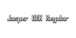 Jasper BRK Regular Font